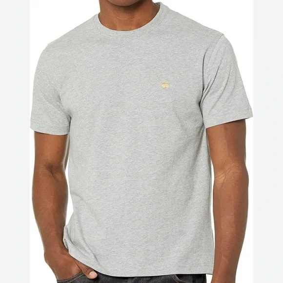 NWOT Brooks Brothers Men's Short Sleeve Cotton Crew Neck Logo T-Shirt Size M - Picture 2 of 8
